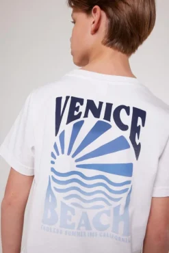 T-shirts & Polo's<America Today T-shirt Ewan Jr TrueBlue|Lightgreen|Offwhite