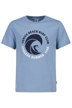 T-shirts & Polo's<America Today T-shirt Ewan Jr TrueBlue|Lightgreen|Offwhite