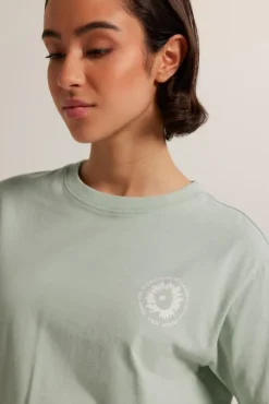 T-shirts & Tops<America Today T-shirt Ezra Washedblack|Softgreen