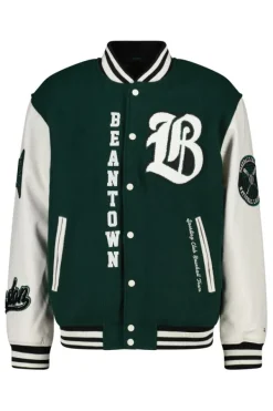 Varsity jackets|Jassen<America Today Varsity jacket Boston Joah Green|Black