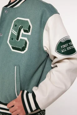 Jassen<America Today Varsity jacket Jewel JR Sage