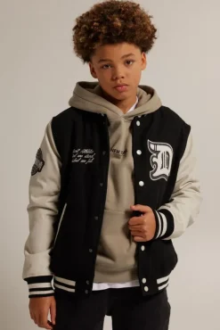 Jassen<America Today Varsity jacket Jules JR Black