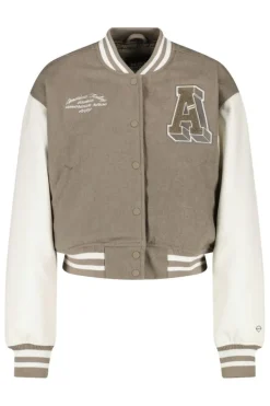 Varsity jackets|Jassen<America Today Varsity jacket Julia Brown/khaki|Darkgreen