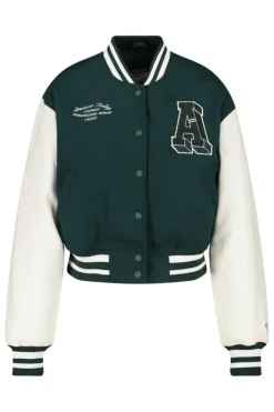 Varsity jackets|Jassen<America Today Varsity jacket Julia Brown/khaki|Darkgreen