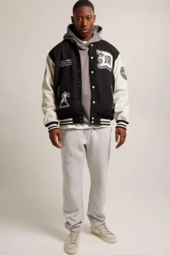 Varsity jackets|Jassen<America Today Varsity jacket Julian Black|Midnightgreen